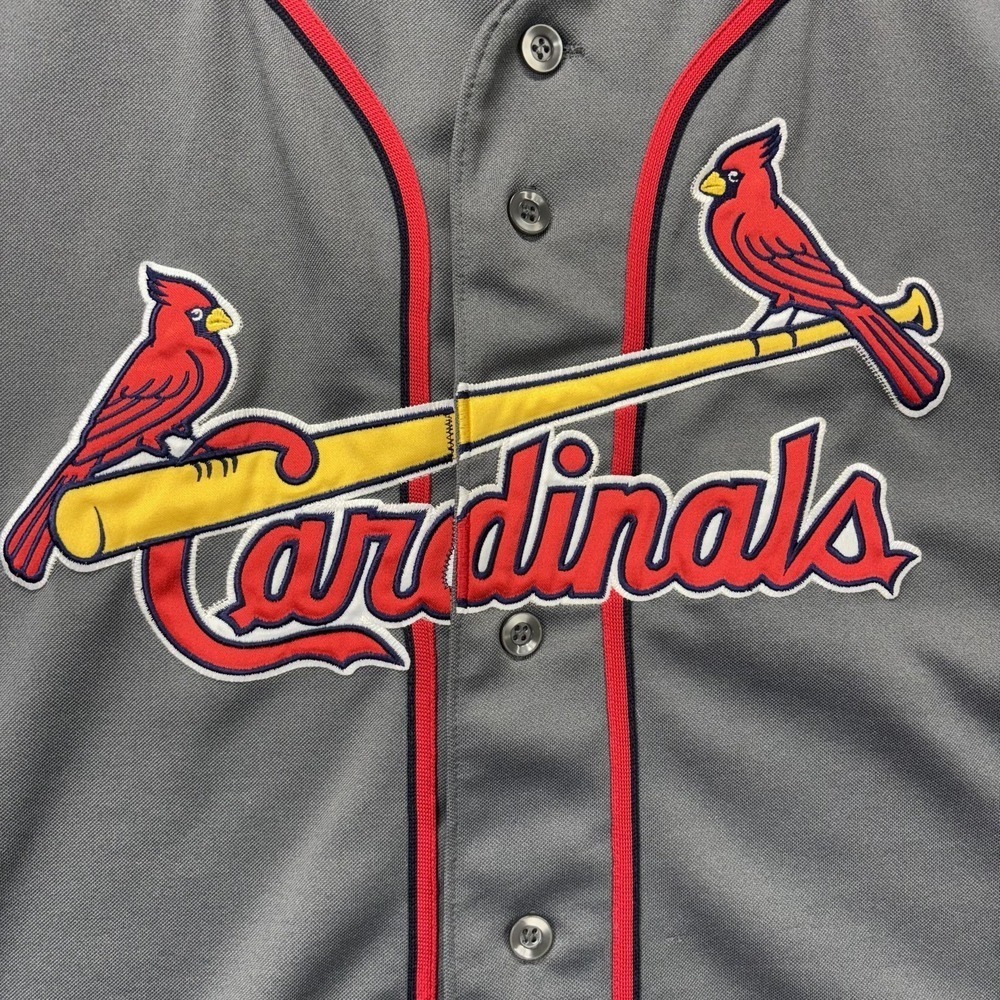 St. Louis Cardinals Jersey Mens XL MLB Baseball Button Up Majestic Shirt